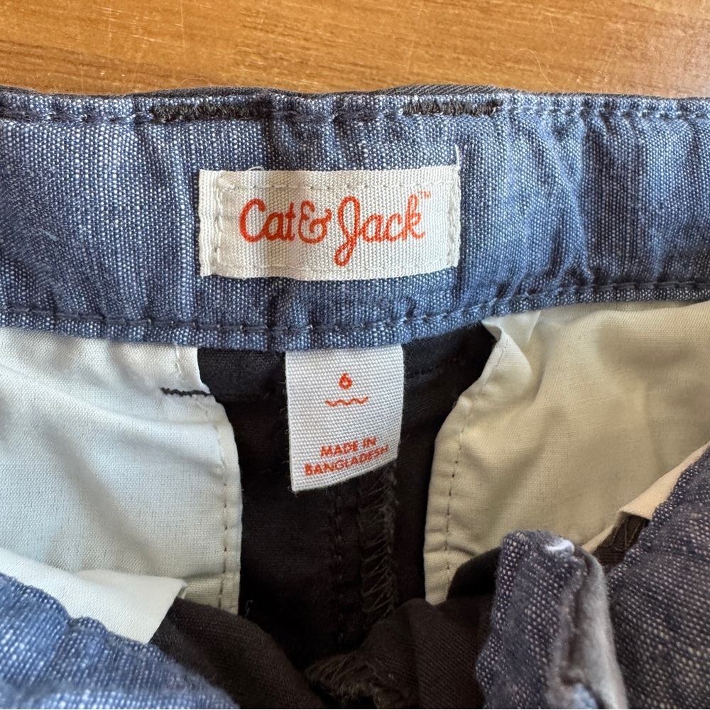 Cat and jack boys shorts and jogger bundle adjustable waist size 6 denim mauve - Picture 9 of 15